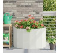 Générique Jardinière Blanc 90 x 45 x 50 cm Acier,Maison & Jardin,Pelouses & Jardins,Jardinage,Pots & Cache-Pots,Blanc,9.4 KG,883711