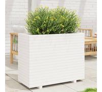 Générique Jardinière Blanc 90x40x72,5 cm Bois de pin Massif,Pots & Cache-Pots,37.35KG-3282595