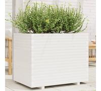 Générique Jardinière Blanc 90x60x72,5 cm Bois de pin Massif,Pots & Cache-Pots,43.6KG-3282605