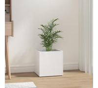 Générique Jardinière Blanc Brillant 40x40x40 cm Bois d'ingénierie,Maison & Jardin,Pelouses & Jardins,Jardinage,Pots & Cache-Pots,Blanc,9.24KG,808798