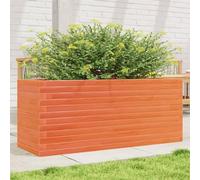 Générique Jardinière Cire Marron 110x40x46 cm Bois de pin Massif,Pots & Cache-Pots,26.9KG-3282451