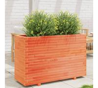 Générique Jardinière Cire Marron 110x40x72,5 cm Bois de pin Massif,Maison & Jardin,Pelouses & Jardins,Jardinage,Pots & Cache-Pots,Brun,43.15 KG,3282601