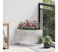 Générique Jardinière d'angle Argent 45 x 45 x 35 cm Acier Inoxydable,Maison & Jardin,Pelouses & Jardins,Jardinage,Pots & Cache-Pots,Argent,4.7 KG,883651