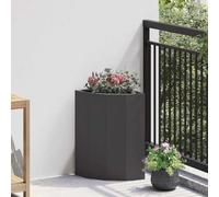 Générique Jardinière d'angle Noir 30 x 30 x 50 cm Acier,Maison & Jardin,Pelouses & Jardins,Jardinage,Pots & Cache-Pots,Noir,4.1 KG,883675