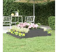 Générique Jardinière Gris 110x110x27 cm Bois Massif de pin,Maison & Jardin, Pelouses & Jardins, Jardinage, Pots & Cache-Pots, Gris (Poids 9.6KG)