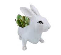 Générique Jardinière Lapin Décorative - Cache-Pot Décoratif Statue - Jardinière en Résine Lapin 18 x 9 x 14 cm,pour Maison Intérieur Extérieur Salon Jardin Fenêtre