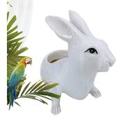Générique Jardinière Lapin Décorative | Figurine Décorative Mignonne et Conteneur | Cache-Pot Lapin 18 x 9 x 14 cm pour d'Intérieur - pour Salon Jardin Balcon Terrasse Extérieur