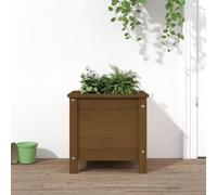Générique Jardinière Marron Miel 40x40x39 cm Bois Massif de pin,Pots & Cache-Pots,5.72KG-825250