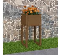 Générique Jardinière Marron Miel 40x40x81 cm Bois Massif de pin,Maison & Jardin,Pelouses & Jardins,Jardinage,Pots & Cache-Pots,Brun,8.31 KG,822128