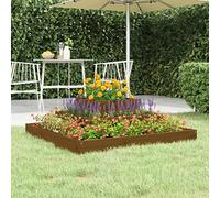 Générique Jardinière Marron Miel 80x80x27 cm Bois Massif de pin,Pots & Cache-Pots,7.35KG-823867