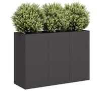 Générique Jardinière Noir 120x40x80 cm Acier laminé à Froid,Pots & Cache-Pots,17.5KG-860717