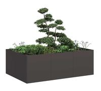 Générique Jardinière Noir 120x80x40 cm Acier,Pots & Cache-Pots,12.5KG-860745