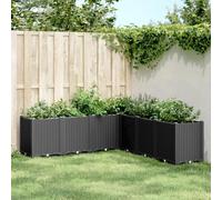 Générique Jardinière Noir 160x160x53 cm polypropylène,Maison & Jardin,Pelouses & Jardins,Jardinage,Pots & Cache-Pots,Noir,20.7 KG,367868