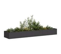 Générique Jardinière Noir 360x80x40 cm Acier,Pots & Cache-Pots,26.95KG-860766