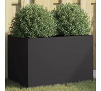 Générique Jardinière Noir 62x40x39 cm Acier Maison & Jardin Pelouses & Jardins Jardinage Pots & Cache-Pots (Poids 5.25KG)