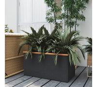 Générique Jardinière Noir 80x40x40 cm résine tressée,Pots & Cache-Pots,5.7KG-319416