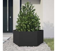 Générique Jardinière Noir hexagone 104x90x45 cm Acier,Maison & Jardin, Pelouses & Jardins, Jardinage, Pots & Cache-Pots, Noir (Poids 9.13KG)