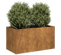 Générique Jardinière rouillé 80x40x40 cm Acier Inoxydable,Pots & Cache-Pots,7.1KG-860674