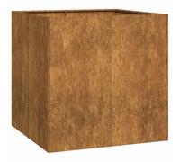 Générique Jardinière rouillé 80x80x80 cm Acier Inoxydable,Maison & Jardin, Pelouses & Jardins, Jardinage, Pots & Cache-Pots, Brun (Poids 17.5KG)