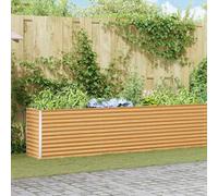 Générique Jardinière surélevée 582 x 50 x 68 cm Acier galvanisé,Maison & Jardin,Pelouses & Jardins,Jardinage,Pots & Cache-Pots,Marron,24.84 KG,42017357