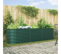 Générique Jardinière surélevée Vert 320 x 80 x 81 cm Acier Maison & Jardin Pelouses & Jardins Jardinage Pots & Cache-Pots (Poids 29.52KG)