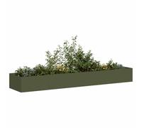 Générique Jardinière Vert Olive 360x80x40 cm Acier,Pots & Cache-Pots,27.2KG-860769