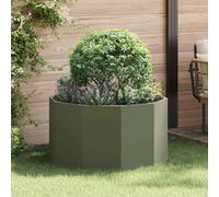 Générique Jardinière Vert Olive 90 x 90 x 50 cm Acier,Maison & Jardin,Pelouses & Jardins,Jardinage,Pots & Cache-Pots,Olive,11.21 KG,883755