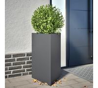 Générique Jardinières 2 pcs Anthracite Triangulaire 50x43x75 cm Acier,Pots & Cache-Pots,13.55KG-851176