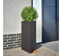 Générique Jardinières 2 pcs Noir Triangulaire 40x34,5x70 cm Acier,Pots & Cache-Pots,10.88KG-851158