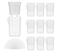 Générique Jardinières à arrosage Automatique - Mini Pots de Transparents, Ensemble de 10 pièces, contenants de Fleurs réutilisables | Solution de Jardinage intérieur et extérieur pour, boutures de