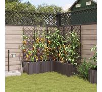 Générique Jardinières avec système d'irrigation 5 pcs Marron,Pots & Cache-Pots,15.2KG-42002833