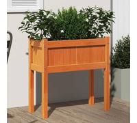 Générique Jardinières et Pieds Cire Marron 70x31x70 cm Bois de pin Massif,Pots & Cache-Pots,8.61KG-837558
