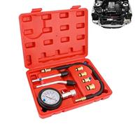 Générique Jauge de Compression | Mètre Précis Portable - Kit de testeur de Compression pour Motocyclette | pour Voiture, véhicule, berline, Pickup, Moto, Automobile, Atelier Domestique