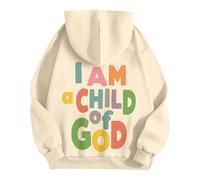 Générique Je suis Un de Dieu Sweat à Capuche Unisexe Pull pour l’Automne et l’Hiver (Beige, M)