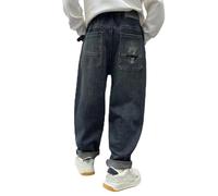 Générique Jean Cargo Enfant Garcon - Pantalon en Jean Garçon Hiver avec Doublure Polaire Coupe Confortable Épais pour École et Loisirs