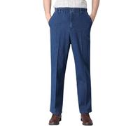 Générique Jean Cargo Homme - Jeans Homme Slim Jean Droit pour Homme Coupe Flexible Confortable Taille élastique Ample (Blue XXL)
