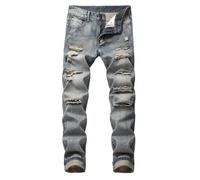 Générique Jean Homme Cargo Pantalon Randonnée Jeans Taille Elastique Travail Bleu De Large Regular Ete Leger Baggy Grande Slim Habillé Moto Décontracté Vetement Classique Stretch Tactique Y2k