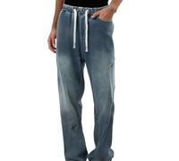 Générique Jean Homme Décontracté Pantalon Flare Élégant Toute Occasion Conception Polyvalente Printemps Été Automne Pantalon Cargo Homme Stretch Confortable Quotidien Poches Style Urbain (Blue, XXXL)