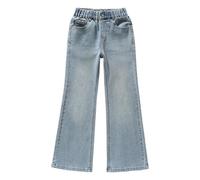 Générique Jean Large,Pantalon évasé pour, Marque Tendance, Shorts (Blue, 5-6 Years)