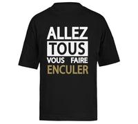 Générique Jean Marie Bigard Camiseta Extragrande Holgada Negra Unisex