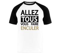 Générique Jean Marie Bigard T-Shirt De Baseball Unisexe Blanc À Manches Courtes