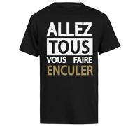 Générique Jean Marie Bigard T-Shirt Noir À Manches Courtes pour Hommes
