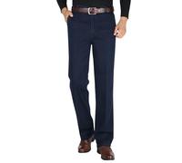 Générique Jean Stretch Homme Coupe Confort, Jean Coupe Droite Taille Haute pour Homme Denim Extensible Taille Haute Coupe Droite