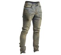 Générique Jeans Homme Regular Pas Cher Extensibles Grandes Tailles Look Usé Denim Pantalon Slim Fit Délavé Vintage Fermeture Éclair Bouton Pantalons Décontracté Mode Pants