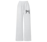 Générique Jeans pour Fille Pantalon de Jogging Ample à Jambes Droites avec détail nœud pour Fille et Poche arrière.Vêtement décontracté et Confortable.