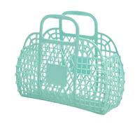 Générique Jelly Bag, Flexible Tote bags, 9.45x8.27x3.74 Inches Portable and Lightweight Reusable Basket Handbag, Storage Carrier for Women, Summer, Children, Wedding, Beach, Concert