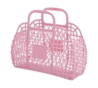 Générique Jelly Basket Bag - PP 24x21x9.5cm | Tote Bag Mesh For Toy Storage with Lightweight Design, Summer Fashion Accessory, Trendy Reusable Easter Basket Handbags | Beach Wedding Concert Outdoor