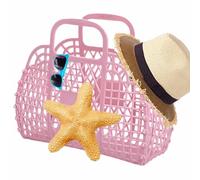 Générique Jelly Purse - Sac De Plae Amovible En PVC De Couleur Vive Jelly | Sac Fourre-tout Pour Femmes Filles Plage | Facile À Poser, Idéal Pour Les Petites Filles, Voyages D'été À La Plage.