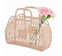 Générique Jelly Tote - PVC22x22x7.5cm, Jelly Tote, Design De Couleur Unie, Plage Réutilisable Pour | Sac À Main, Sac De Courses, Sacs Des Voyage, À Usage Quotidien Pour Le Shopping, Besoins