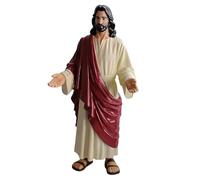 Générique Jesus Christ Statue | Religious Wearing a Robe Sculpture with Open Arms | Jesus Open Arms Blessing Statue | for Desk Prayer Holiday Party Offices Home Living Room Mantel